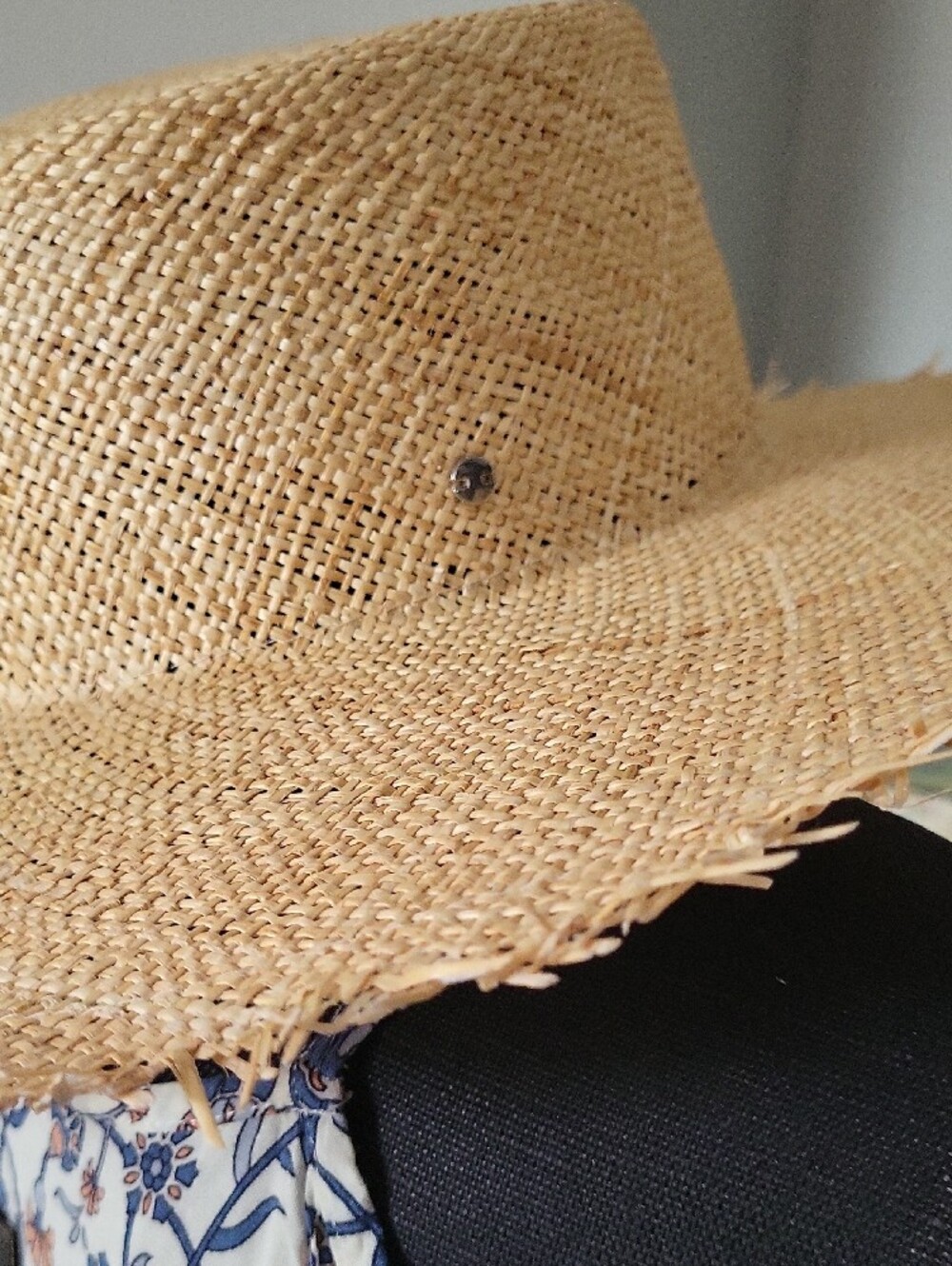 Ace Of Something Leonora Boater Natural Wide-Brim Straw Sun Hat - Picture 11 of 15